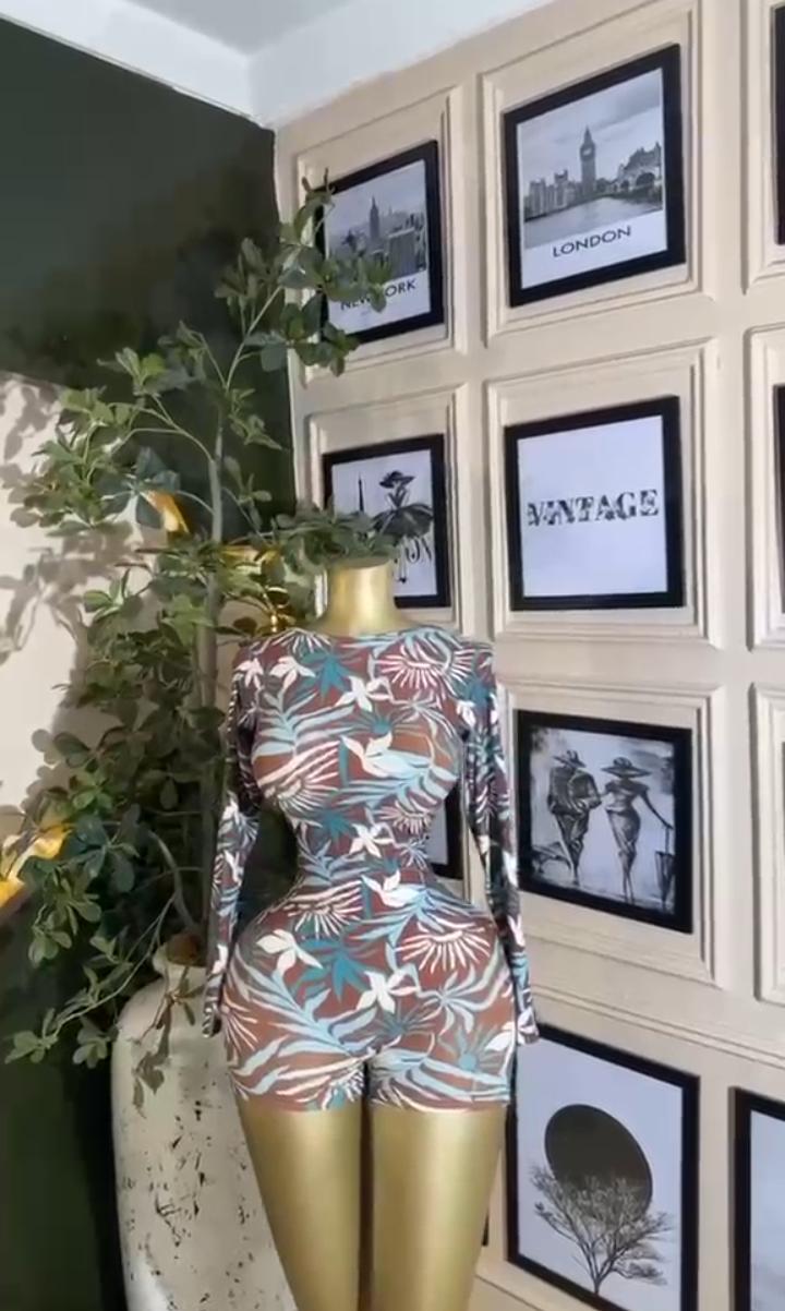 Tropical Leaf Romper
