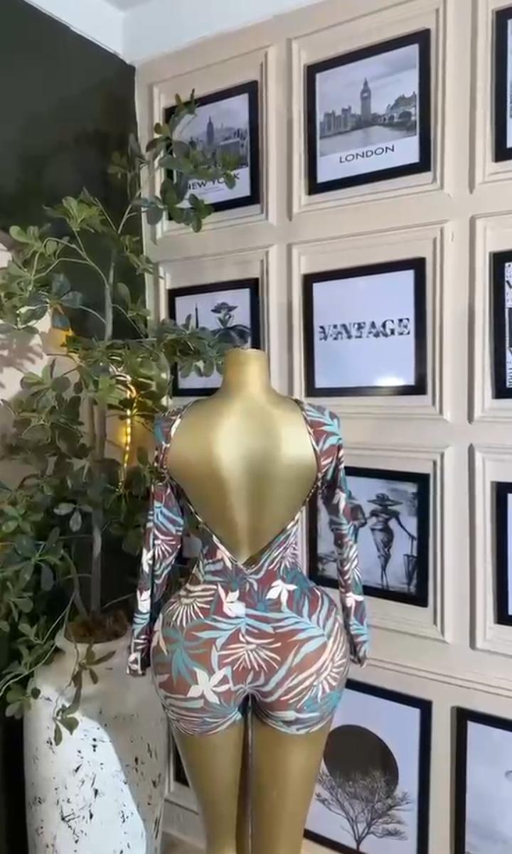 Tropical Leaf Romper