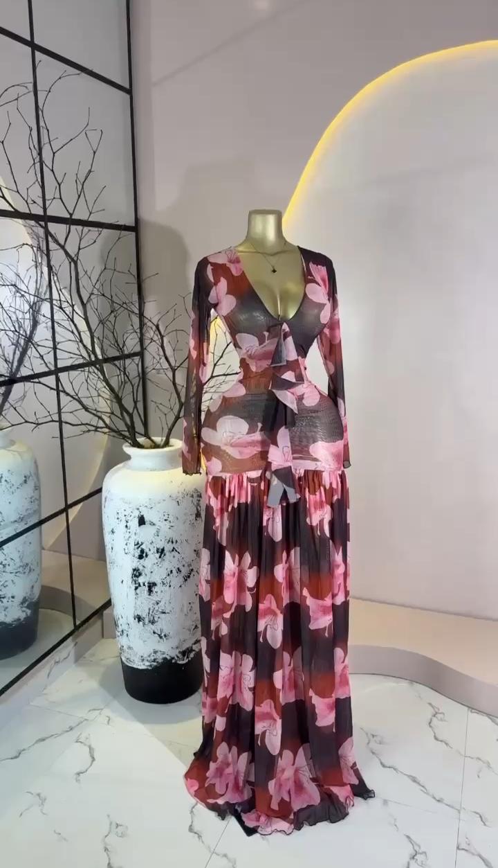 Dark Floral Maxi