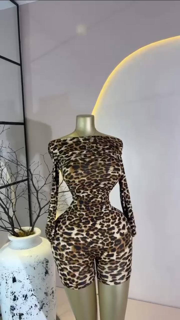 Leopard Romper