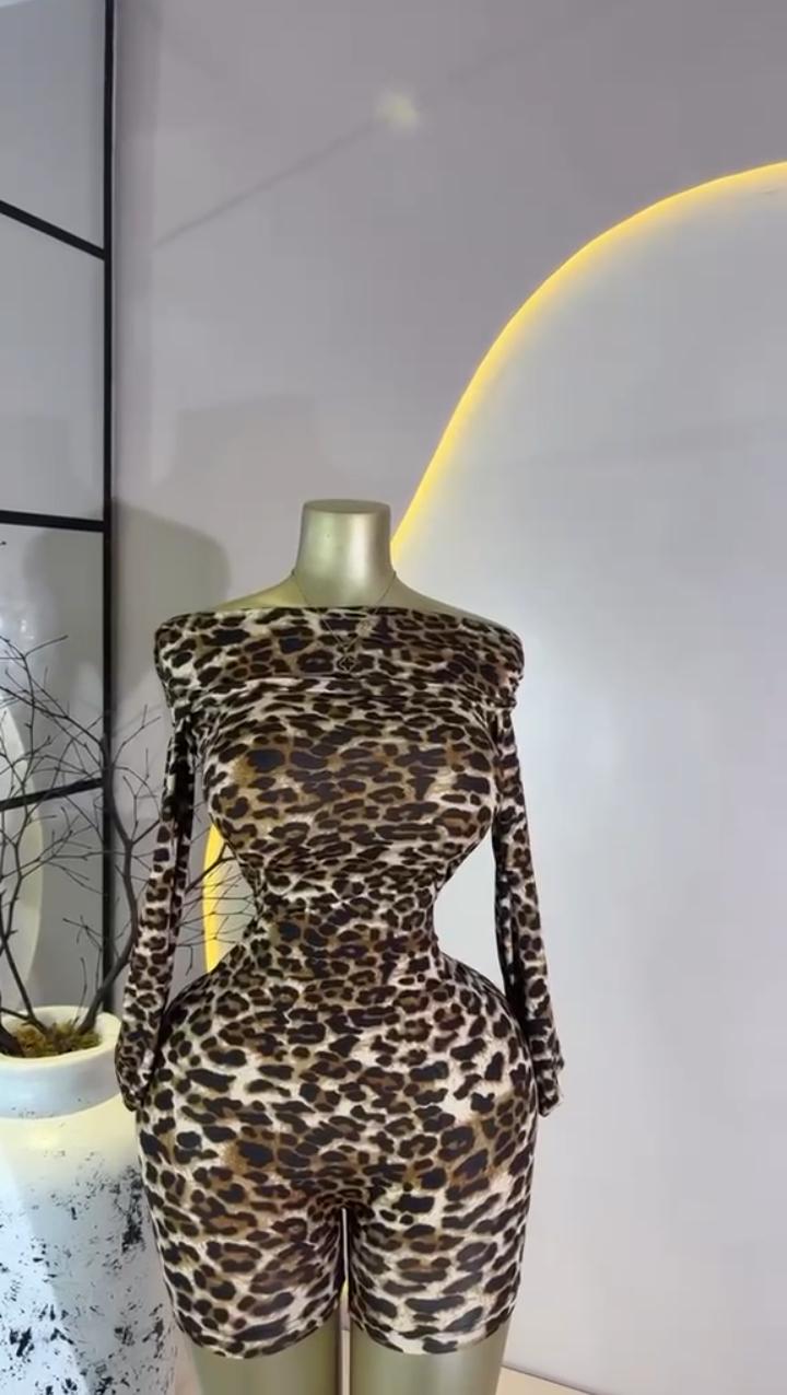 Leopard Romper