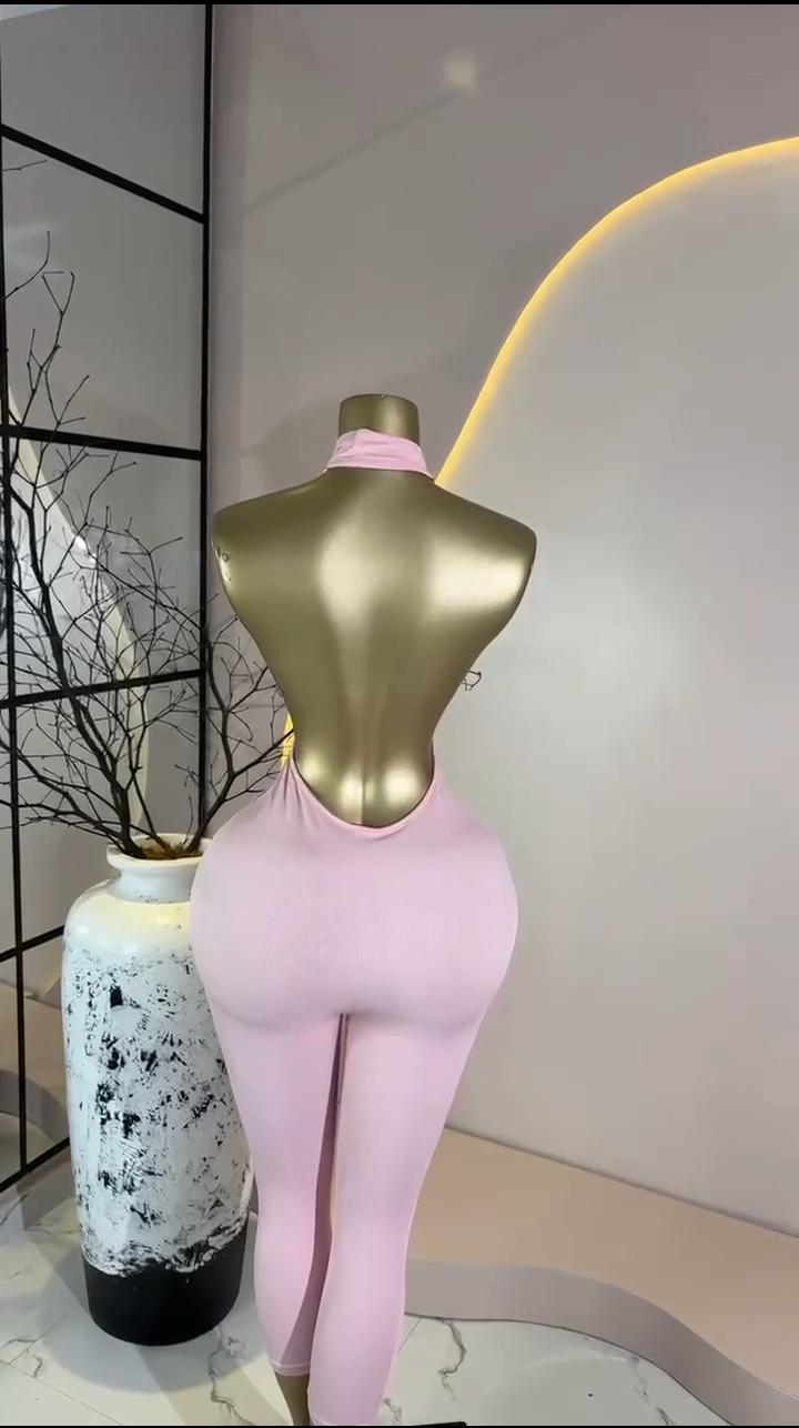 Blush Pink Catsuit