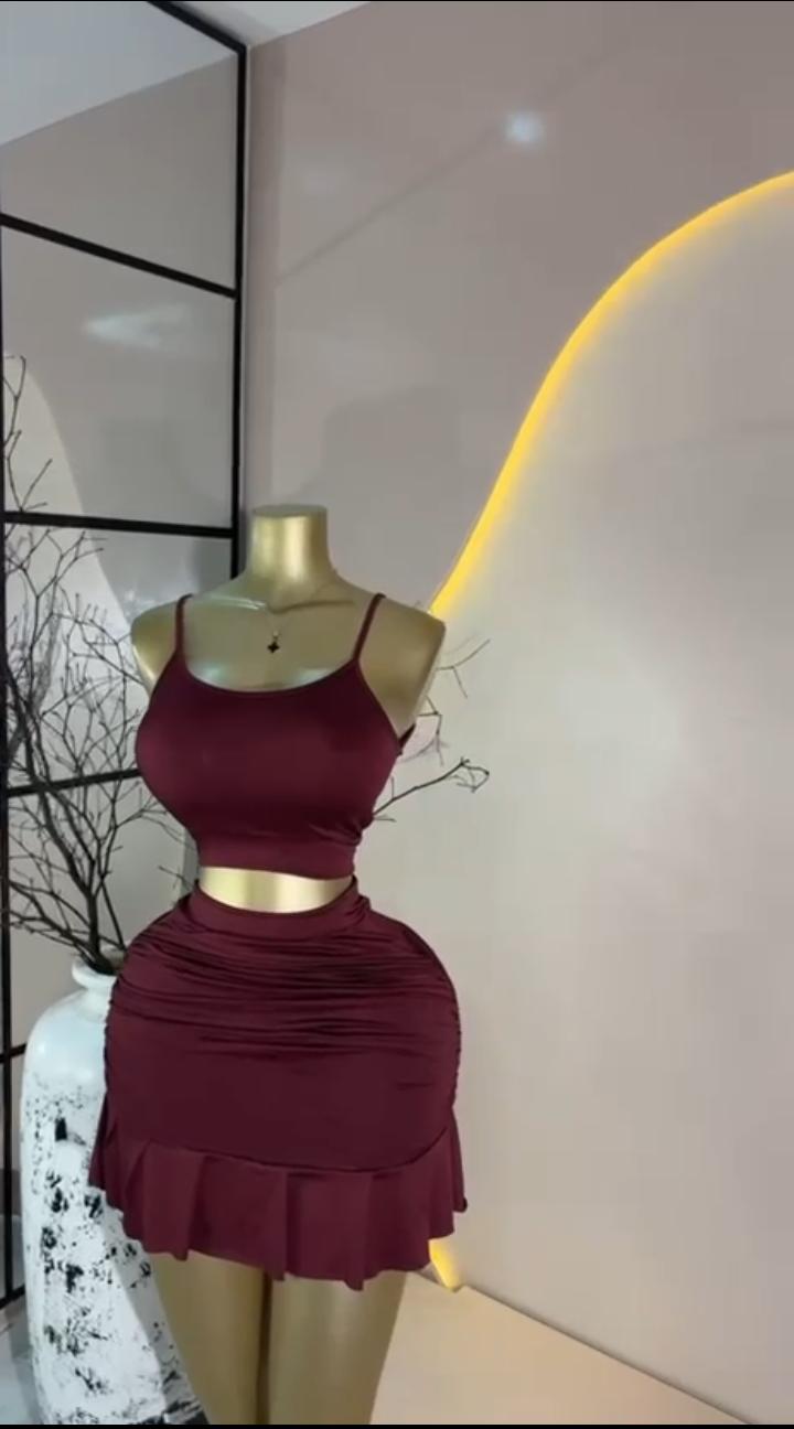 Wine Cami Set