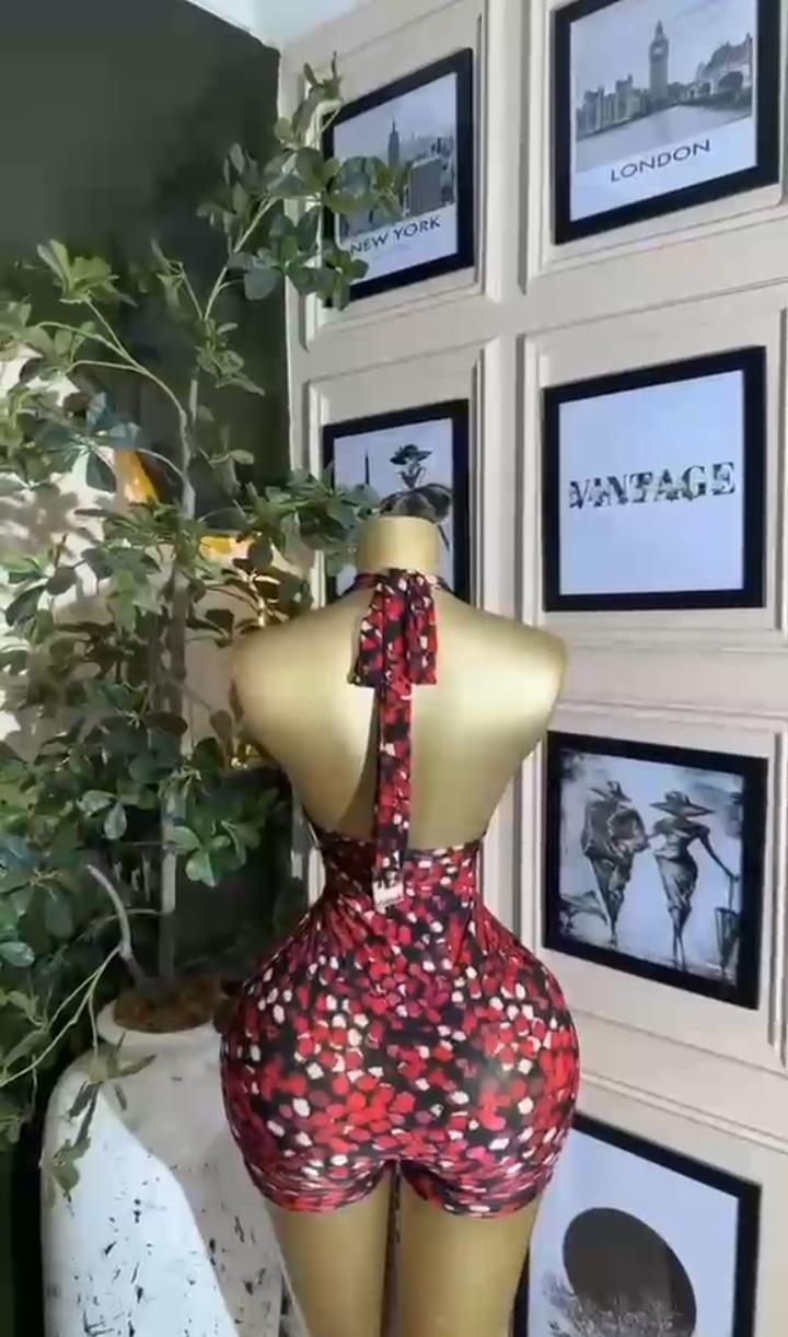 Red Petal Romper