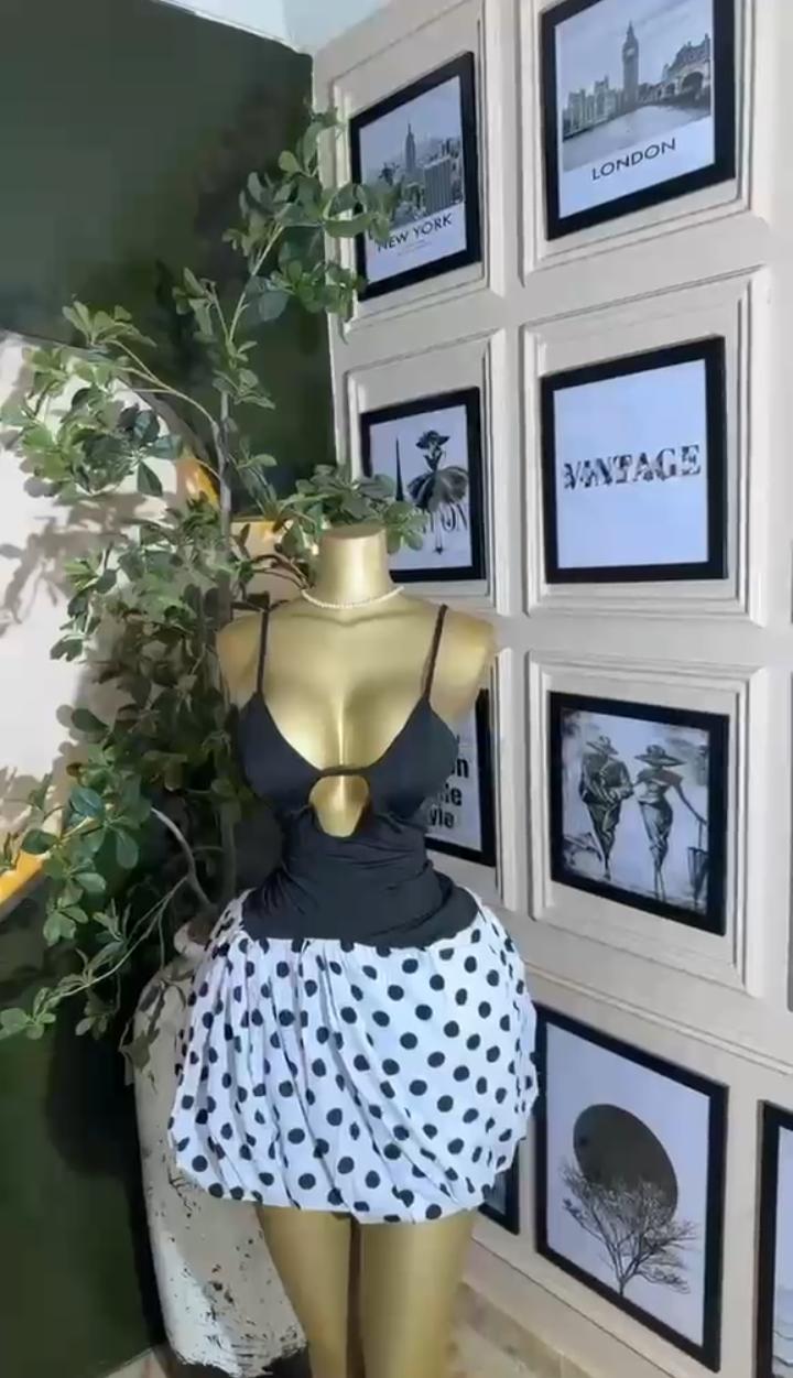 Ring Detail Polka Set