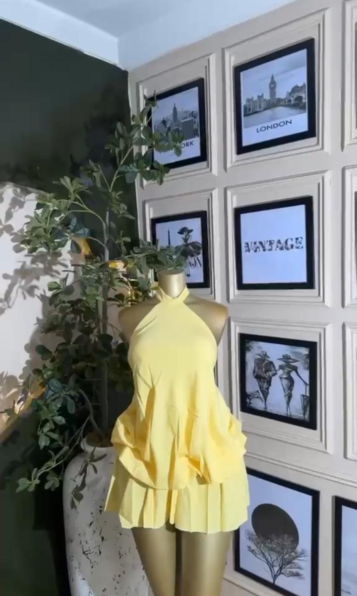 Yellow Ruffle Mini