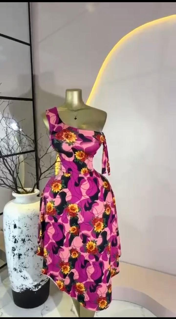 Sunflower One-Shoulder